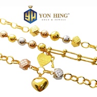 YON HING Bracelet 3C Various Gold 916