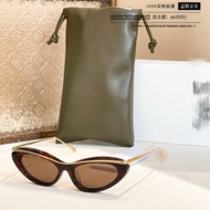 LO ##Metal Plate Sunglasses Female Fashion Unique Cat Eye Sunglasses Trendy Male lw40166