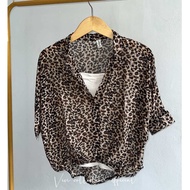 BLOUSE SIFON LEONY FREE TANKTOP WANIT|BLOUSE MOTIF LEOPARD|BLOUSE MOTIF MACAN
