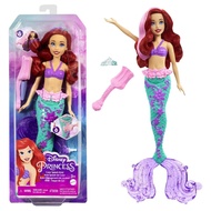 ‎Disney Princess Toys Ariel Mermaid Doll with Color-Change Hair and Tail, Color Splash Water Toy Ins