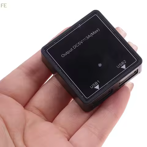 [F] 5V 3A Solar Panel Power Bank Dual USB Charge Voltage Controller Regulator Charger