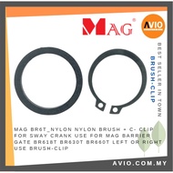 MAG Guardhouse Barrier Gate BR6T Nylon Brush + C Clip for Sway Crank BR618T BR630T BR660T BRUSH-CLIP