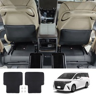 For Alphard/Vellfire 40 Series 2023+ Car Rear Seat Anti-Kick Leather Interior Accessories Seat Antikick Pad