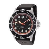 GLYCINE Combat Sub Automatic Black Dial Men's Rubber Watch [GL0088]