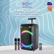 Vinnfier Tango 606 WMB 12" Bass Bluetooth Karaoke Speaker LED Party Lights AUX, USB, Micro SD Card, 