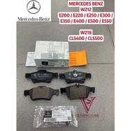 MERCEDES BENZ W212 E200 E250 E300 E350 E400 W218 CLS400 CLS500 REAR DISC BRAKE PAD WITH SENSOR