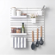 Paparan Pemasangan Penganjur Diy Pegboard Kit Alat Penyimpanan Panel Rak Papan Pegboard Panel Dindin