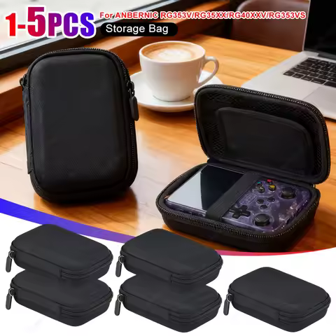 5-1PCS Game Console Storage Bag For ANBERNIC RG353V/RG35XX/RG40XXV/RG353VS Console Shockproof Portab