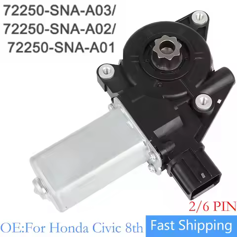 2 & 6 Pin For Honda Civic 8th 2006-2011 Power Window Motor Window Regulator Lifter 72250-SNA-A03 722