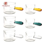 [UsusexaMY] Espresso Measuring Glass Pitcher Cup Espresso Accessories Multi-Purpose with Handle Cara