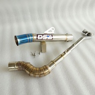 DS4 OPEN SPEC PIPE blue tip Super open spec pipe 1set for Wave 110 100 125 Xrm 110 125 Dash 110 125 