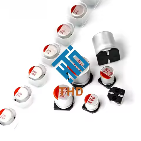 10pcs/lot SMD Polymer Solid Series Capacitor 6.3V 10V 16V 25V 35V 50V 63V 47uF 100uF 220uF 270uF 330