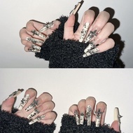 Long Cross Y2K Stylish Ins Niche Fashion False Nails
