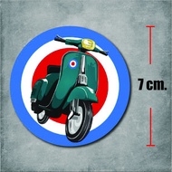 sticker pvc vespa สติกเกอร์ เวสป้า งานพิมพ์ดีที่สุด OFFSET PRINTING เคลือบ UV กันแดด กันน้ำ