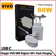 100% Original VIVO 66W Charger VIVO Flash Charge USB Type C Charger