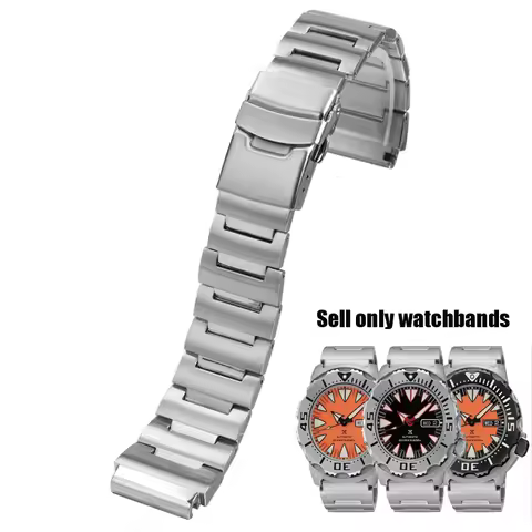 For Seiko Monster Metal Watch Strap 20mm Bracelet SRP307 313 SKX779 SKX781 Stainless Steel Strap Wat