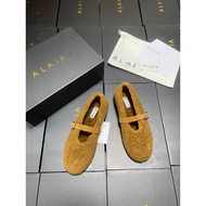 2025 Spring Autumn New Style ALAIA Round Toe Flat Ballet Shoes