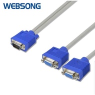 T1. Kabel VGA Male to 2VGA le 3+6 HD Websong