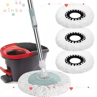 WINTE 1pc Spin Mop Replacement Head, Microfiber Standard Size Mop Head Replacement, Durable Round Sh
