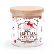 SANRIO - Hello Kitty 日版 玻璃樽 附蓋 300ml 耐熱 調味粉 儲物樽 收納樽 可愛 絕版 kt 吉蒂貓 (2019 下午茶時光系列)