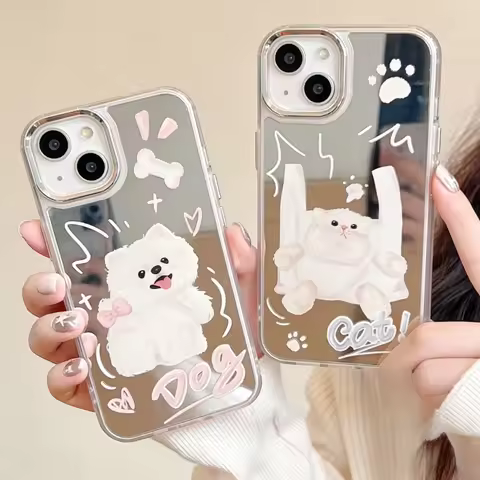 Cute Cat Puppy Phone Case For Moto G22 E32 G75 G15 Power G05 G04S E15 S50 E22i E20 E13 E7 Edge 60 50