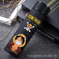 Anime two-dimensional water cup one piece vacuum flask Luffy 304 stainless steel smart male and female student giftsanim