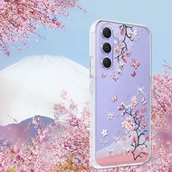 Samsung Galaxy A54 5G 輕薄軍規防摔水晶彩鑽手機殼-日本櫻