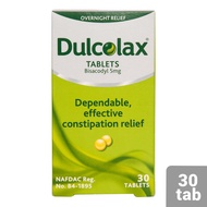 DULCOLAX CONTACT LAXATIVE BISACODYL 5MG TAB 30S