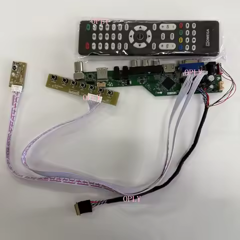 TV Controller board kit for LTN140AT16 LTN140AT07 LTN140AT07-H01 1366X768 14" HDMI-compatible RF USB