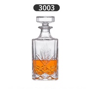 Luxury home party lead-free crystal glass whiskey decanter 750ML barware glass bottle wine decanter