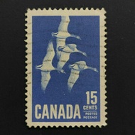 1963 Stamp Canada-Complete Unique Used Stamp-15c Goose in The Blue Sky