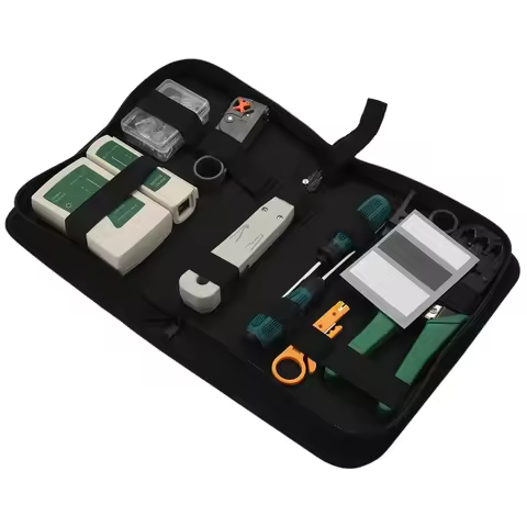 ETCS -Network Cable Repair Tool Kit Set Rj45 Rj11 Cat6 Cable Tester Test Crimper Crimping Maintenanc