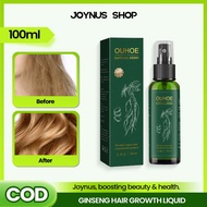 Ginseng Hair Growth spray 100ML Hair Growth Spray Hair Anti Hair Loss Strengthen Hair Root头发生长喷雾 生发液