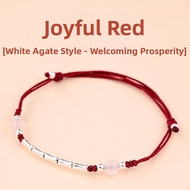 Lucky Meaning Red Rope Agate Bracelet