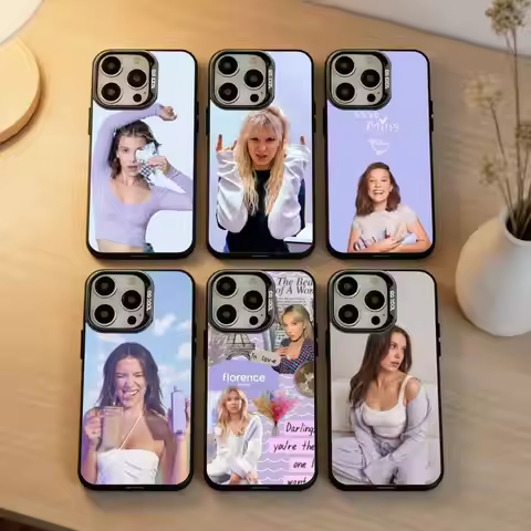 M-Millie B-Bobby B-Brown Phone Case For IPhone 16 17 15 14 12 13 Pro Max Black Color Shockproof Cove