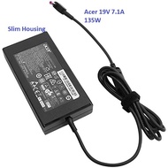 Genuine 135W Slim Smart ACER NITRO 5 AN 515-52-741U/74RD/759T LAPTOP SMART CHARGER 19V 7.1A DC PIN :
