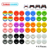 4 Pieces Controller Joystick Caps Thumb Stick Grips For Sony Playstation DualSense Dualshock 4 5 PS4 PS5 For Nintendo Switch Pro