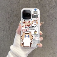 [Mainland Fast Shipping] Cartoon Phone Case Shock-resistant Case Label Monthly Salary Meow Suitable 