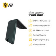 Ví 9Fit EBiz Mag Wallet Stand Ví da từ tính kiêm chân đế tích hợp công nghệ NFC - Hàng chính hãng