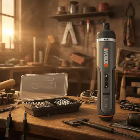 Worx 30 Bit Sets Power Tools WX242 Electrical Screwdriver Set Smart Cordless Drill Screwdrivers USB 