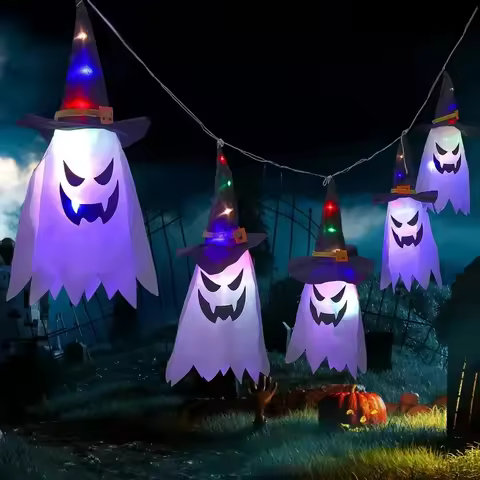 Halloween Decoration Outdoor Party Decoration Indoor Ghost Decoration Ghost Lights Courtyard Party G