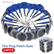 Rightfeel 24pcs Tire Patches Kit 36*4mm Tire Repair Patch Plug Kit Mushroom Plug Patch Gum For Tire 