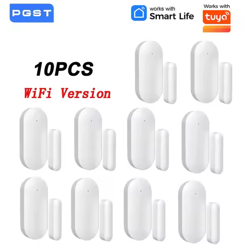 WiFi/Zigbee Smart Home Door Sensor Works with Tuya Alexa Google Home Alarm Security System Security 
