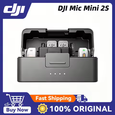 DJI Mic Mini 2S New Arrival Mini Wireless Microphone AI Noise Reduction Support, Fast Charging & Lon