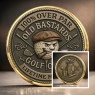 Game & Anime Golf-Themed Lucky Commemorative Coins - DIY Board Game Collectibles