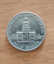 1776-1976年美國立國二百周年紀念幣半圓UNC品相