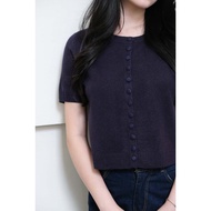 Colby Short Sleeves Button Knit Top - Atwell Apparel