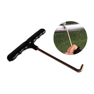 leipupa Trampoline Spring Puller Disassembling Iron Tool Universal Fit T Hook for 14 Ft Trampoline S