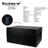Recomended Subwoofer Betavo S-218 sub woofer 18 inch doble s218