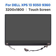 New Original 13.3 LCD Touch Screen Digitizer Complete Assembly for Dell XPS 13 9343 9350 9360 P54G WT5X0 N6CH2 HP2YT FHD1920x1080 QHD3200x1800 LCD Display Replacement